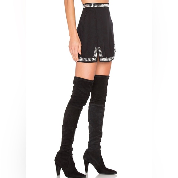 NBD studded slit mini skirt Retails $143  Trendy & Tipsy revolve - Picture 5 of 11